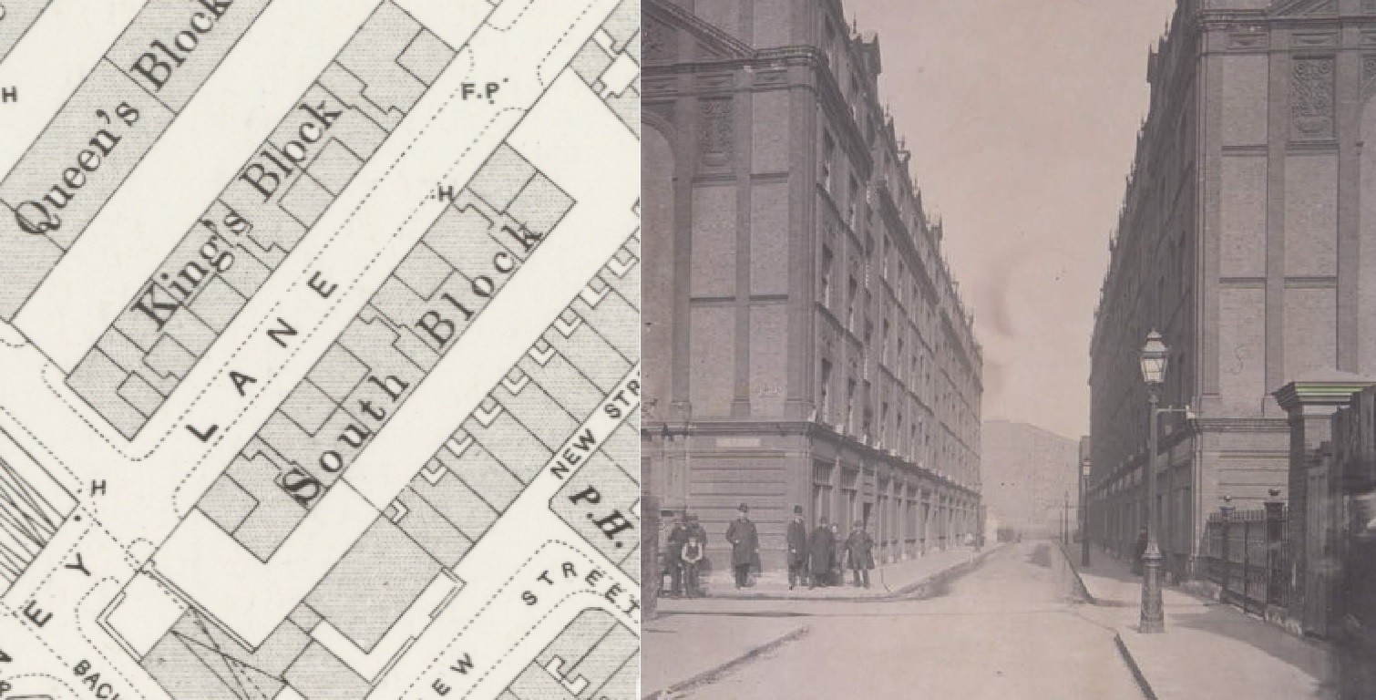 Click image for larger version  Name:	King's Block c1880 map photo.jpg Views:	0 Size:	253.4 KB ID:	716523