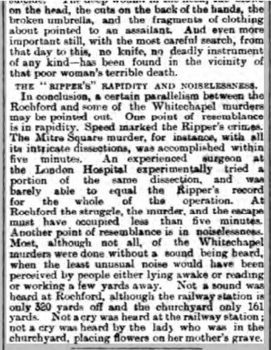 Reginald Saunderson, November 1894 - Casebook: Jack the Ripper Forums