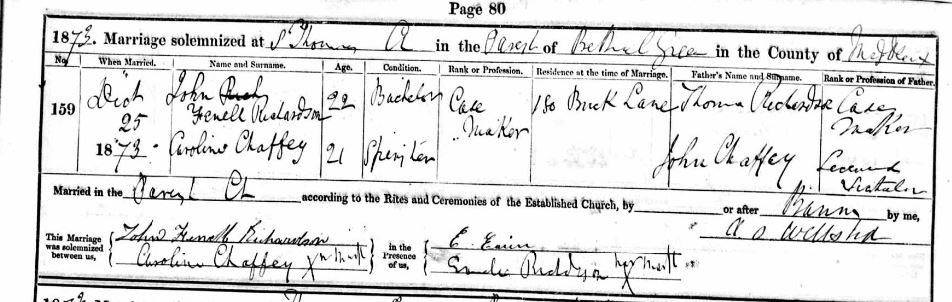 Click image for larger version  Name:	Richardson's Marriage Banns.JPG Views:	0 Size:	97.7 KB ID:	781954