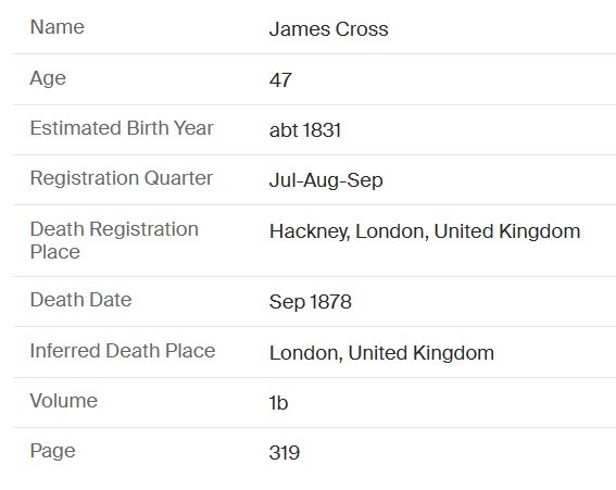 Click image for larger version

Name:	James Cross Death.jpg
Views:	435
Size:	37.5 KB
ID:	816932