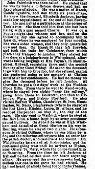 Click image for larger version

Name:	Jackson's inquest - John Faircloth testifies - Cambridge Independent Press - 12 July 1889.jpg
Views:	147
Size:	201.8 KB
ID:	827626