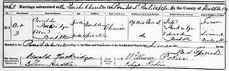 Click image for larger version

Name:	Oswald Puckridge and Ellen Buddle - marriage - 1868.jpg
Views:	0
Size:	199.4 KB
ID:	860689